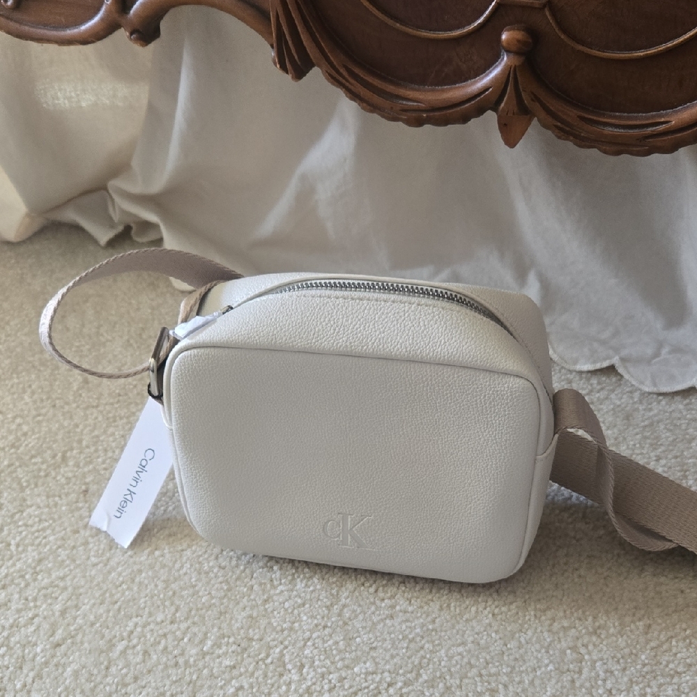 Calvin Klein Cream Crossbody Bag